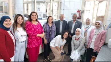 فريق البحث بمعامل قصر العيني